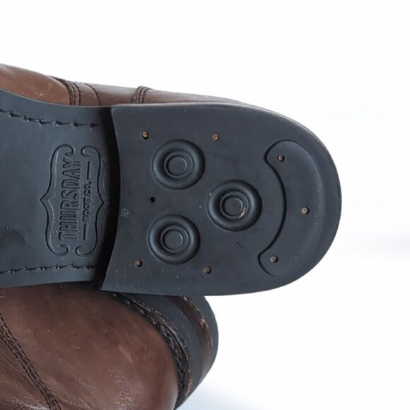 Thursday Boot Company Mens 9 Brown Leather Ankle Boots 'Captain' - Picture 7 of 10